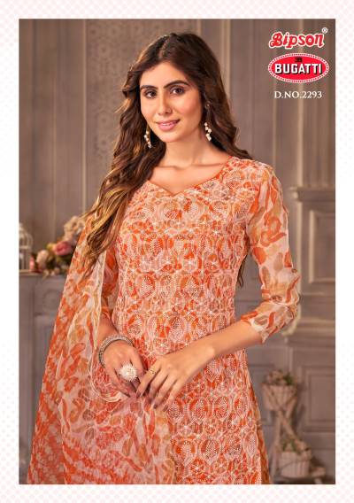 Bugatti 2293 By Bipson Fancy Organza Embroidered Salwar Kameez Collection